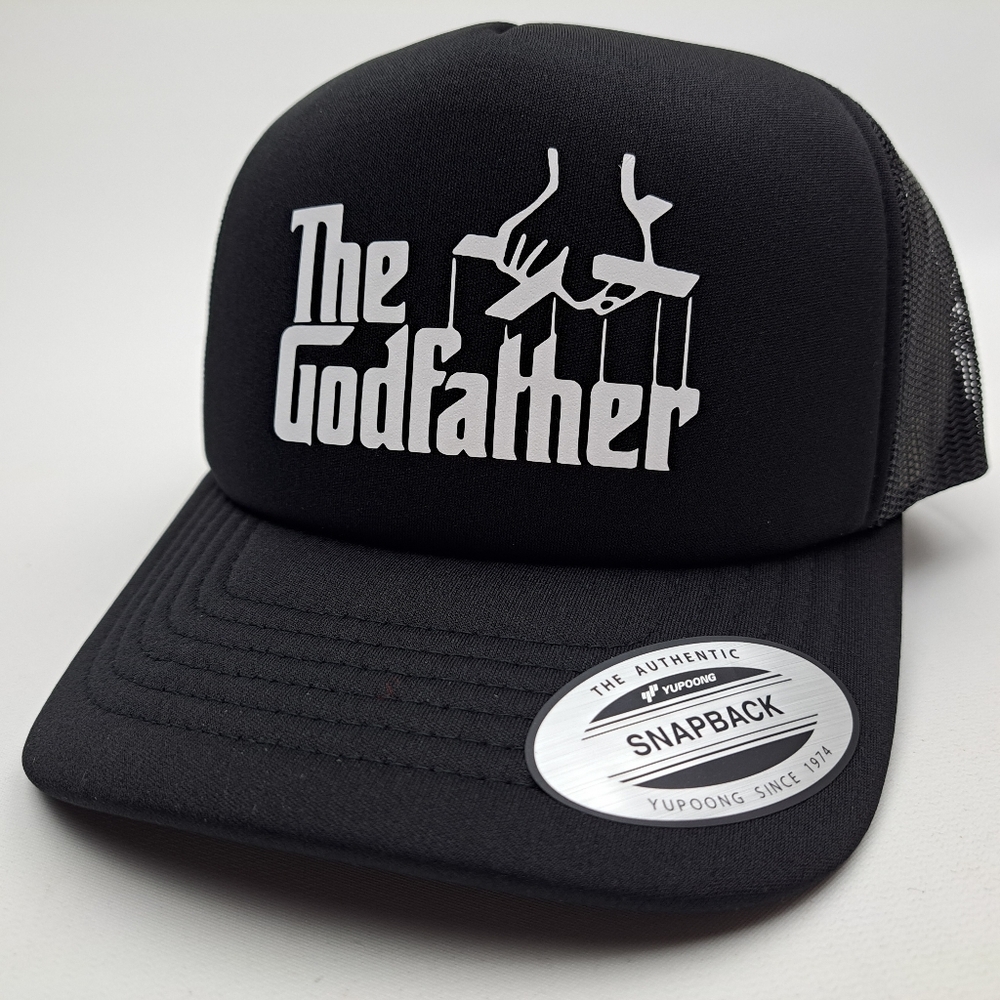 The Godfather Foam Mesh Snapback Trucker Hat Cap Black